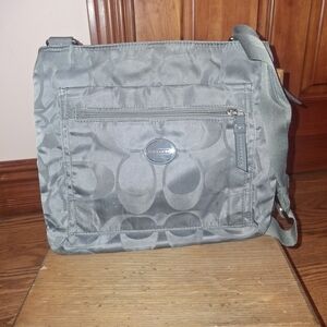 Coach Gray Shoulder Bag